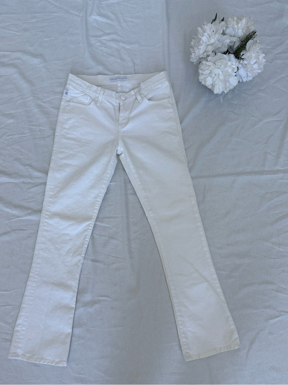 Rock & Republic White Flare Jeans